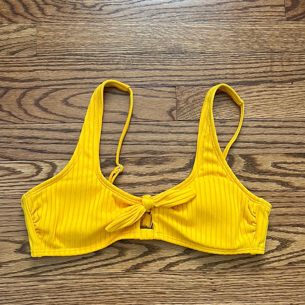 yellow bikini top